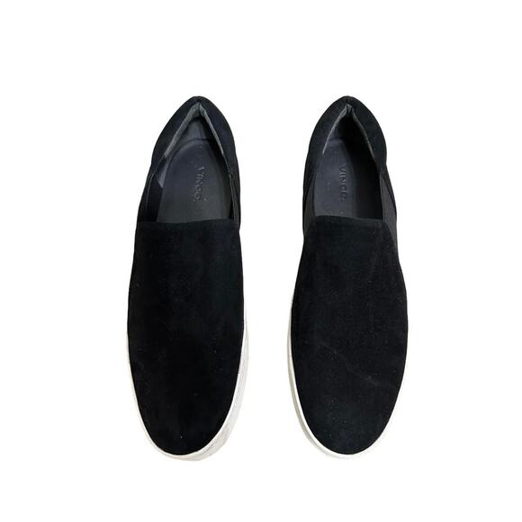 Vince Women's Black Warren Suede Slip On Platform Sneaker Size 11 0400010684847 - Picture 3 of 9